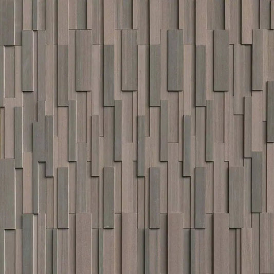 MSI - Brown Wave 3D Honed Ledger Corner - Tile - 6" x 18"