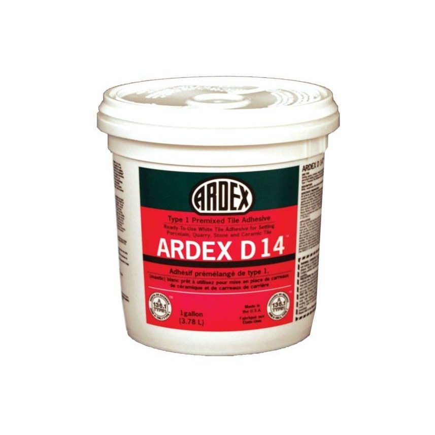Ardex - D 14 Type 1 Premixed Tile Adhesive - 3.78 L (1 US gal)