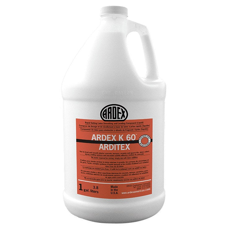 Ardex - K 60 Arditex Rapid Setting Latex Smoothing & Leveling Compound, Liquid - 3.78 L (1 US gal)