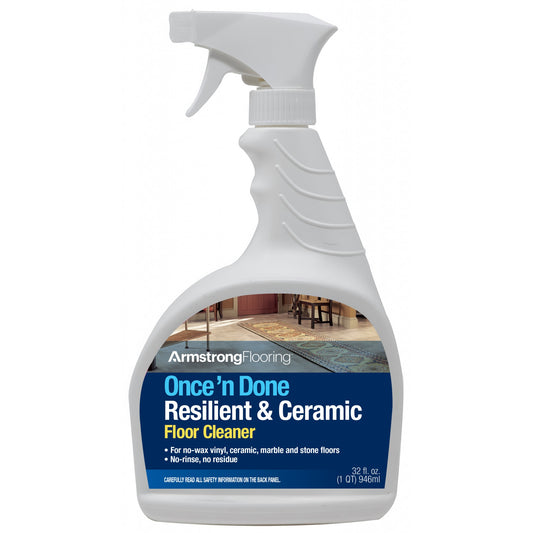 Armstrong S-309 Once 'n Done Floor Cleaner Premixed Spray – 946 mL (1 Quart) Spray Bottle
