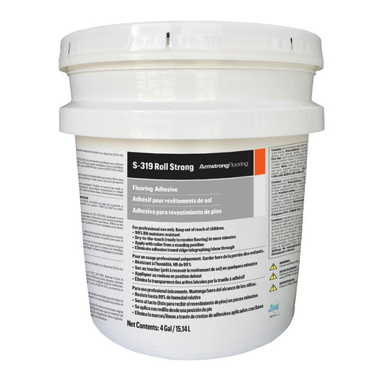 Armstrong S-319 Roll Strong Roller-Applied Flooring Adhesive – 4 Gallon Pail (15 L)