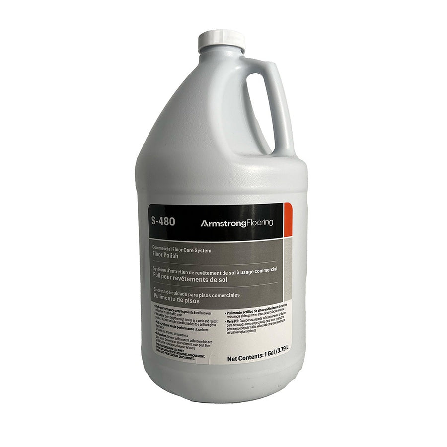 Armstrong S-480 Commercial Floor Polish – 1 Gallon Jug (3.78 L)