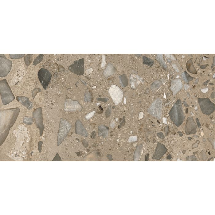 OLYMPIA TILE + STONE - I Ciottoli Series - Porcelain Tile - Argilla Sassi - 24" x 24"