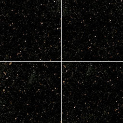 MSI - Granite Tile - Black Galaxy - Polished Finish - 12" x 12"