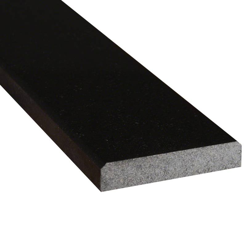 MSI - Polished Double Bevel Threshold - Black Granite - 4" x 36" x 0.75"