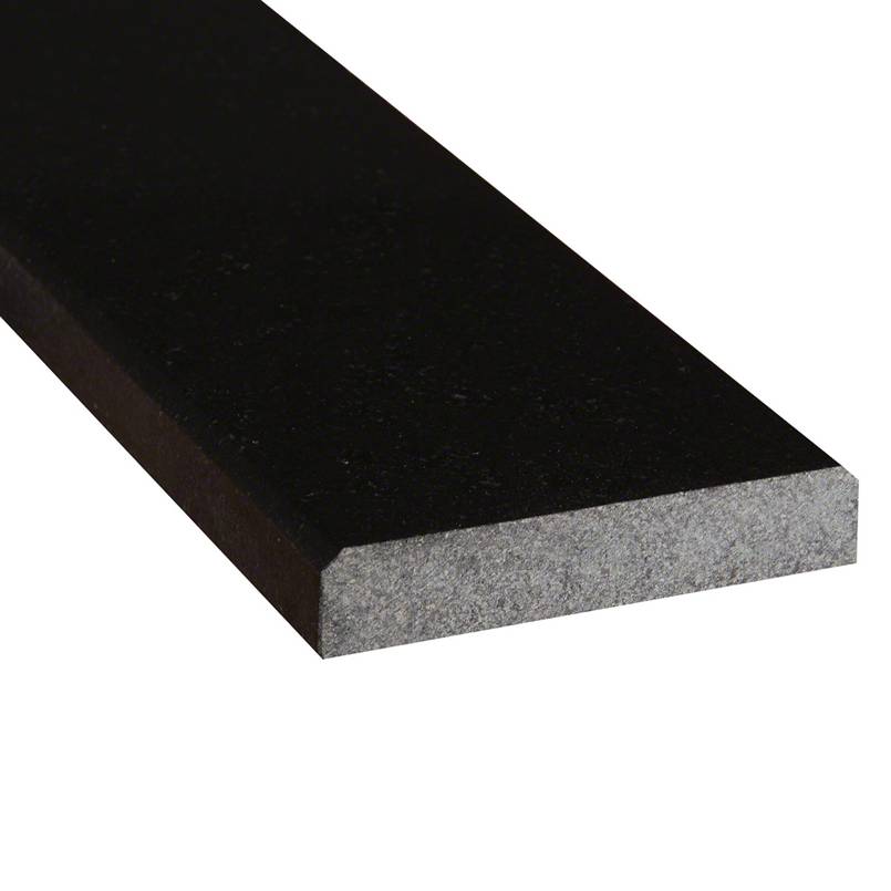 MSI - Polished Double Bevel Threshold - Black Granite - 5" x 36" x 0.75"