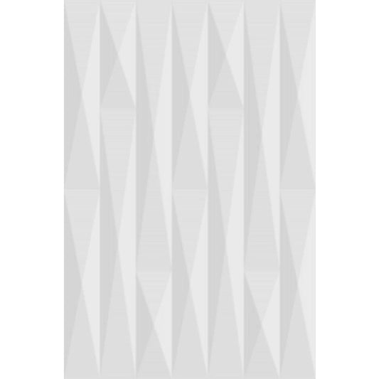 OLYMPIA TILE + STONE - Facet Series - Glazed Wall Tile - White - 8" x 12"