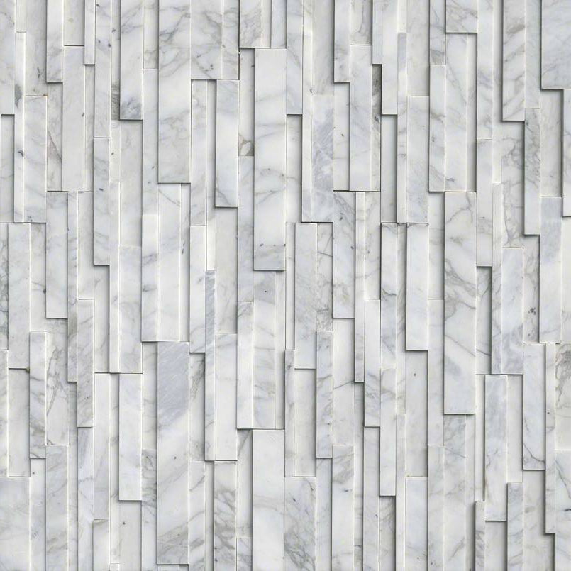 MSI - Calacatta Cressa 3D Ledger Corner - Tile - 6" x 18"