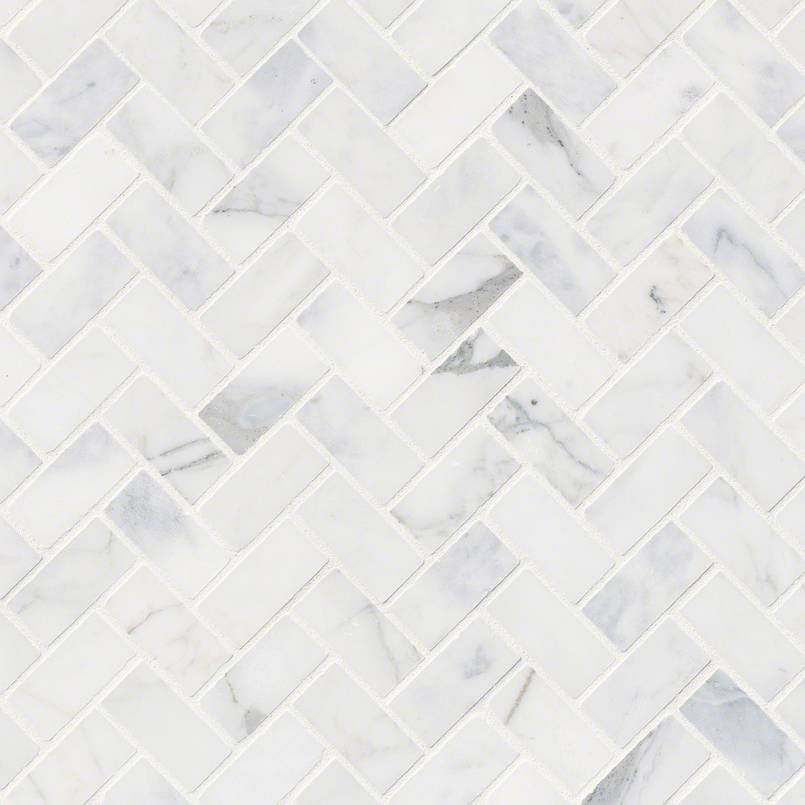 MSI - Calacatta Cressa Tile - Honed Herringbone Tile