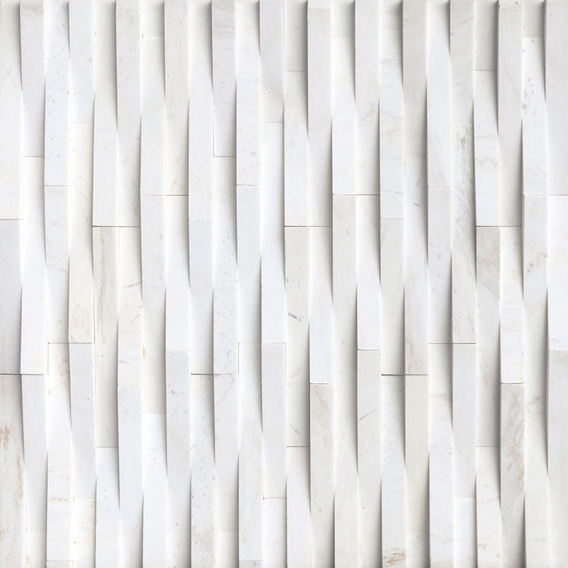 MSI - Cosmic White 3D Wave Corner - Tile - 6" x 18"