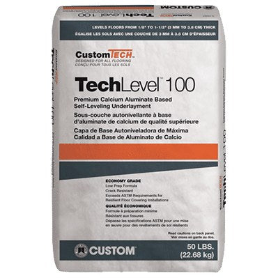 CustomTech - TechLevel 100 Self-Leveling Underlayment - 50 lb (22.7 kg) Bag