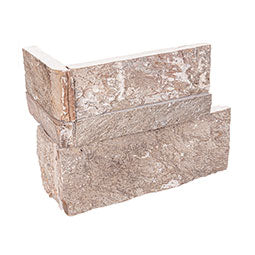 MSI - XL RockMount™ Stacked Stone Panels - Golden White Corner - 9" x 18"