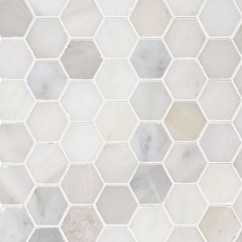 MSI - Greecian White 2" Hexagon - Tile - PATTERN