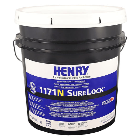 Henry - 1171N SureLock Acrylic Urethane Wood Flooring Adhesive - 15.14 L (4 US gal)