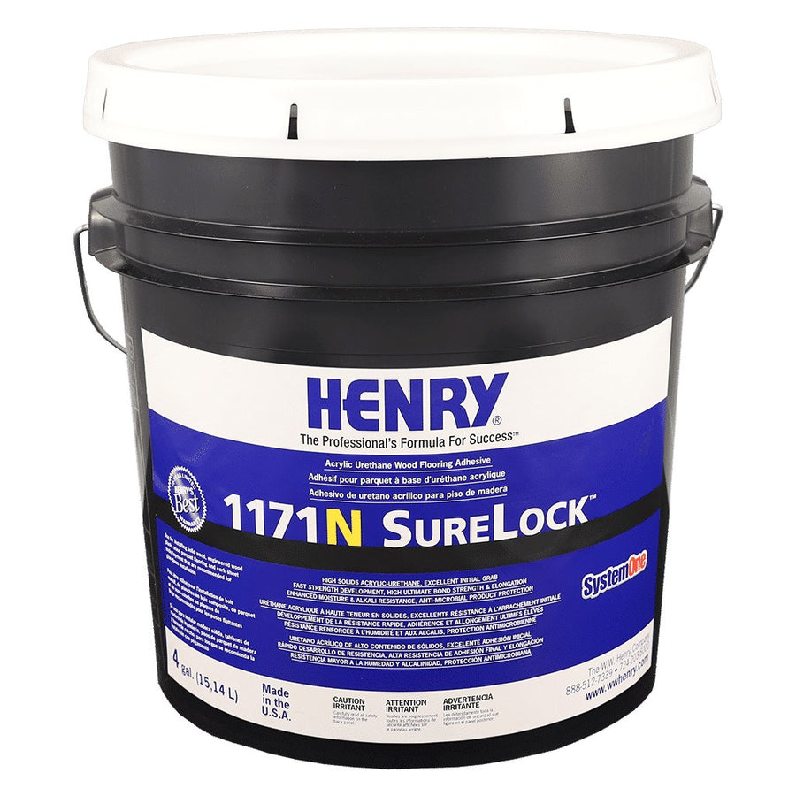 Henry - 1171N SureLock Acrylic Urethane Wood Flooring Adhesive - 15.14 L (4 US gal)