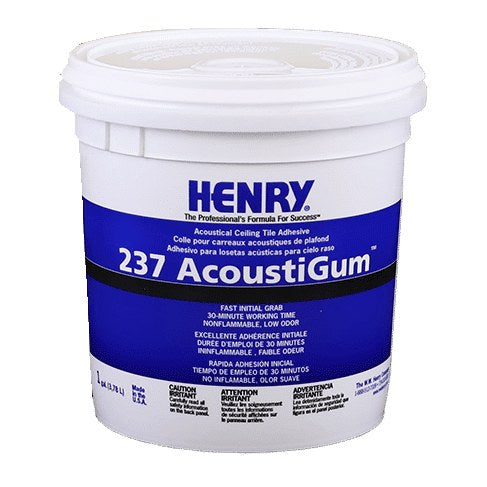Henry - 237 AcoustiGum Acoustical Ceiling Tile Adhesive - 3.78 L (1 US gal)