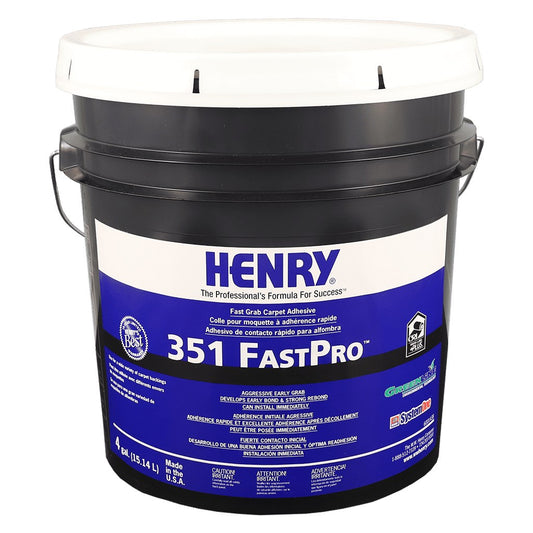 Henry - 351 FastPro Fast Grab Pro-Grade Carpet Adhesive - 15.14 L (4 US gal)