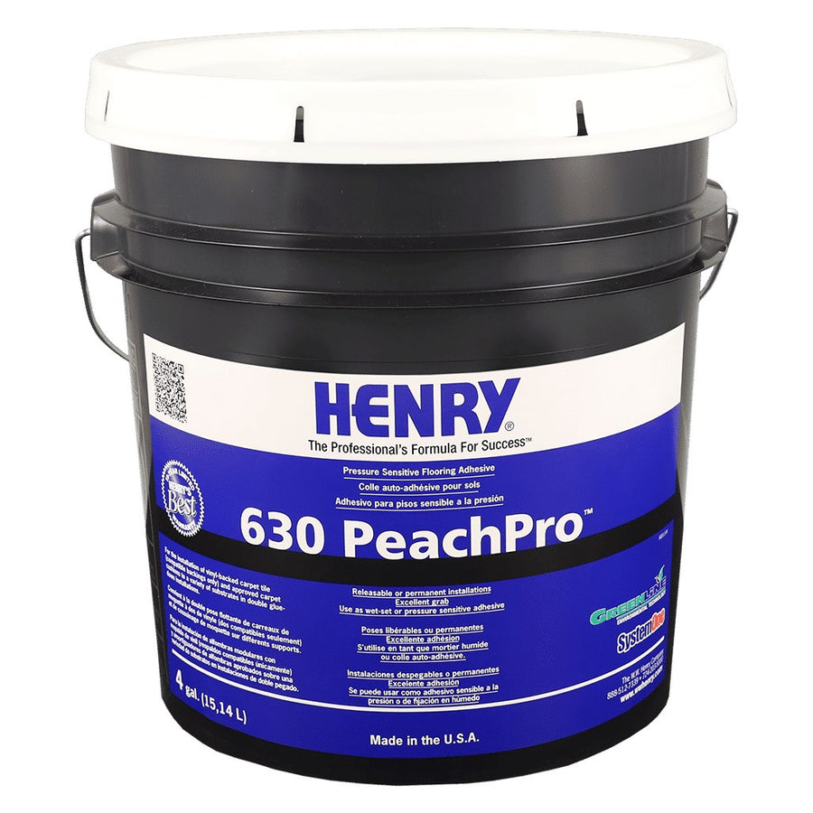 Henry - 630 PeachPro Pressure Sensitive Flooring Adhesive - 15.14 L (4 US gal)