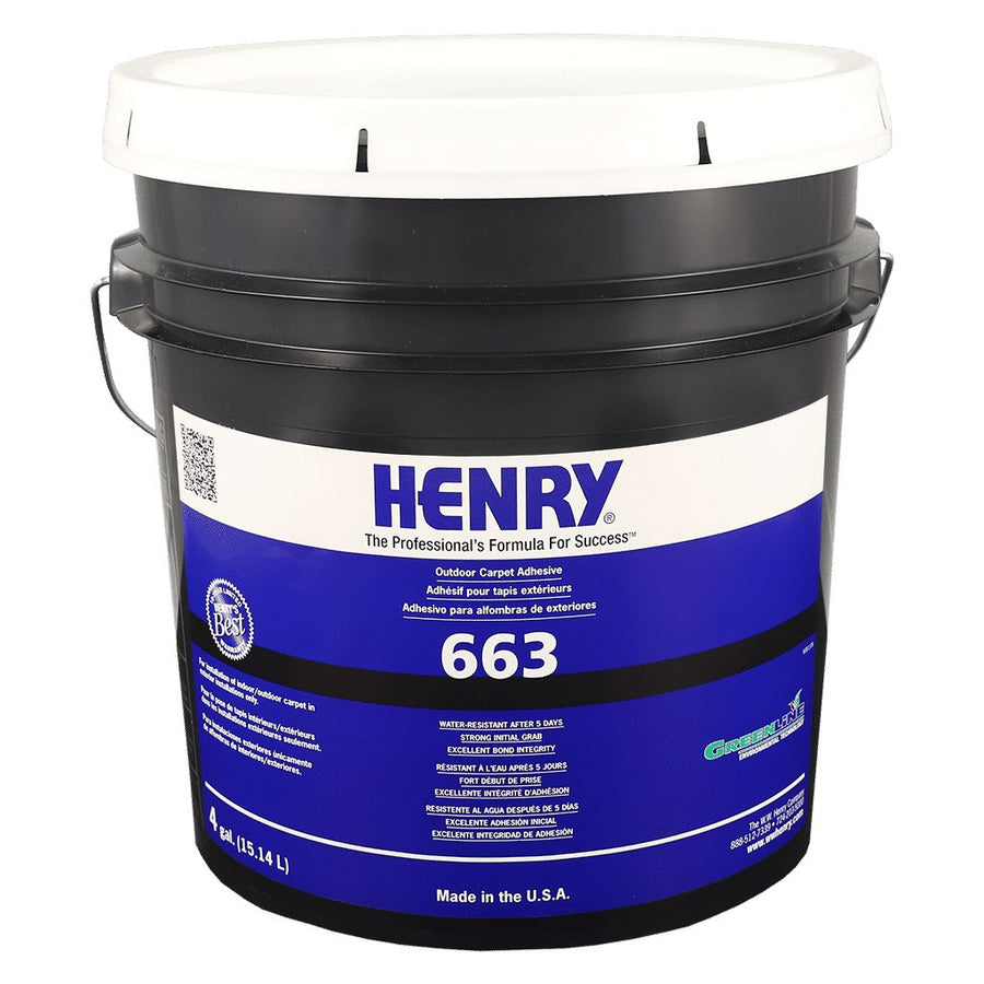 Henry - 663 Outdoor Carpet Adhesive - 15.14 L (4 US gal)