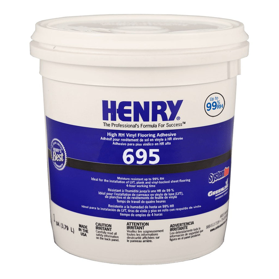 Henry - 695 High RH Vinyl Flooring Adhesive - 3.78 L (1 US gal)