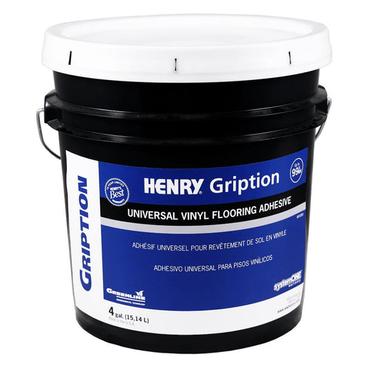 Henry - Gription Universal Vinyl Flooring Adhesive - 3.78 L (1 US gal)