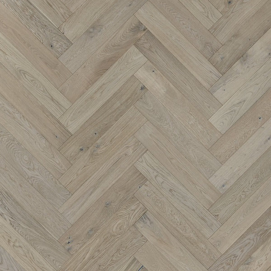 Latitude Park City Herringbone Wintry engineered hardwood