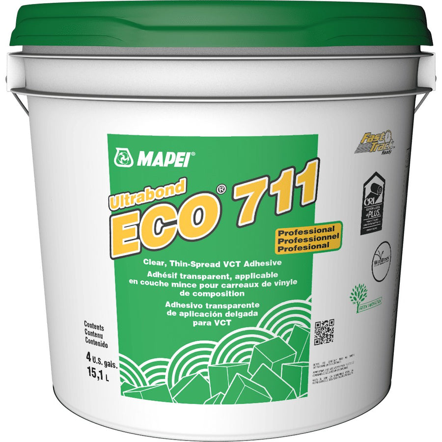 Mapei - Ultrabond ECO 711 Premium Clear Thin-Spread VCT Adhesive - 15.1 L (4 US gal)