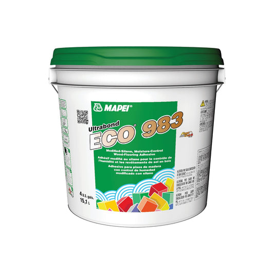 Mapei - Ultrabond ECO 983 Modified-Silane Moisture-Control Wood-Flooring Adhesive - 15.1 L (4 US gal)