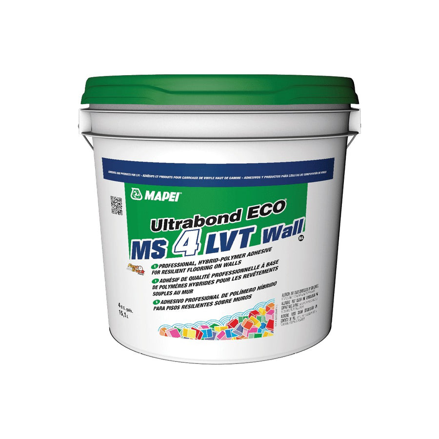 Mapei - Ultrabond ECO MS 4 LVT Wall Professional Hybrid-Polymer Adhesive - 15.1 L (4 US gal)