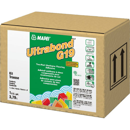 Mapei - Ultrabond G19 Professional Two-Part Urethane Flooring Adhesive - 3.79 L (1 US gal)