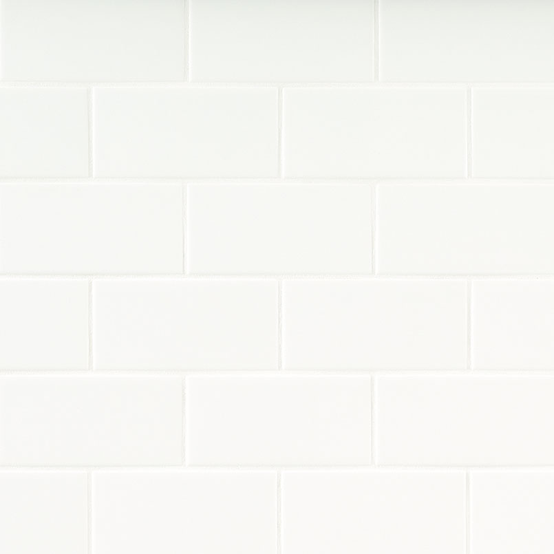 MSI - METRO WHITE GLOSSY - Tile - 3" x 6"