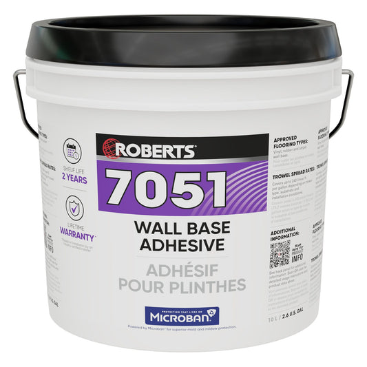 Roberts - 7051 Wall Base Adhesive - 10 L (2.6 US gal)