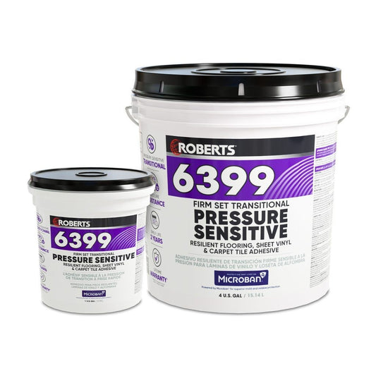 Roberts - Carpet and Vinyl Transitional Pressure Sensitive Adhesive 6399 - 15.14 L (4 US gal)