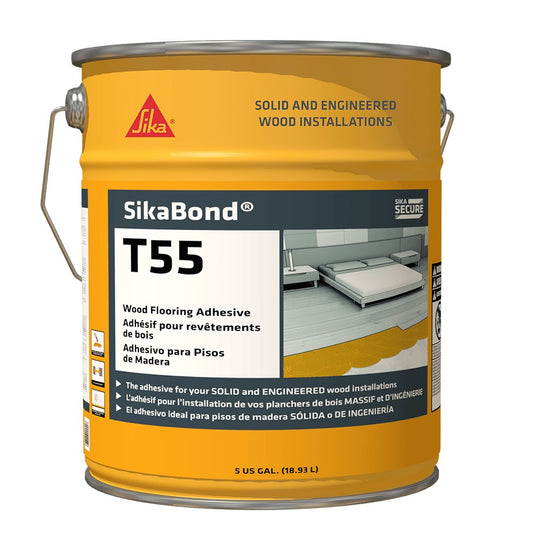 Sika - Sikabond T55 Polyurethane Adhesive for Wood Flooring - 18.9 L (5 US gal)