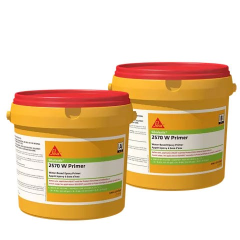 Sika - Sikalastic-2570 W Primer, Part A and B, Transparent - 18.9 L (5 US gal) Kit