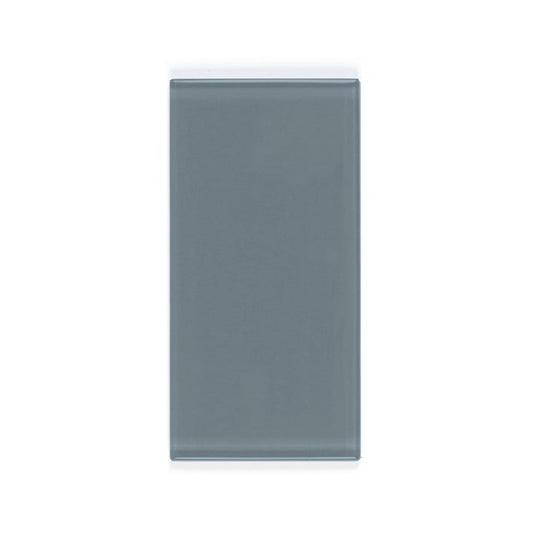 OLYMPIA TILE + STONE - 3D - Glass Tile - D Teal Blue - 3" x 6"