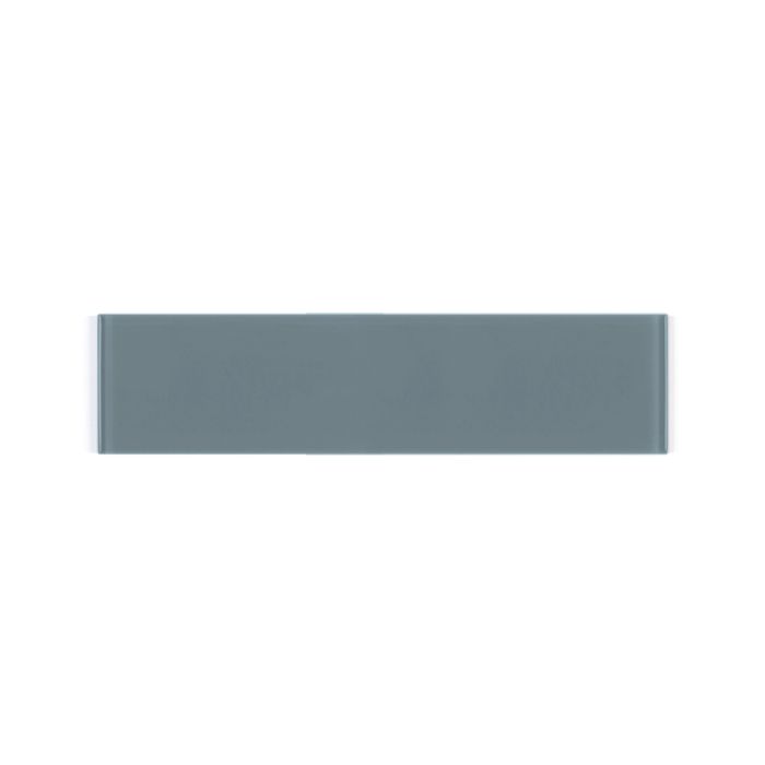 OLYMPIA TILE + STONE - 3D - Glass Tile - D Teal Blue - 4" x 16"