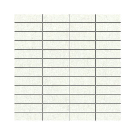 OLYMPIA TILE + STONE - Chambray Series - Porcelain Tile - White - Mosaic