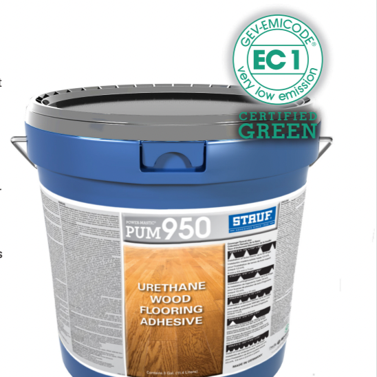 Engineered And Solid Urethane Based Flooring Adhesive STAUF PUM 95