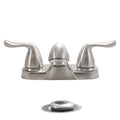 MSI - Lavatory Faucet - 2 Handle Bathroom Faucet - 405 Brushed Nickel