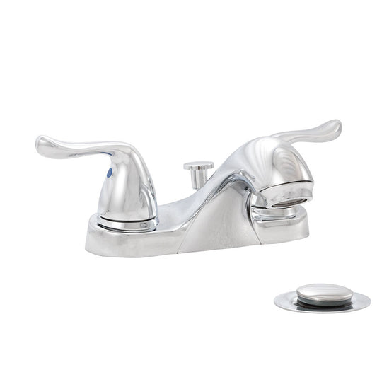 MSI - Lavatory Faucet - 2 Handle Bathroom Faucet - 405 Chrome