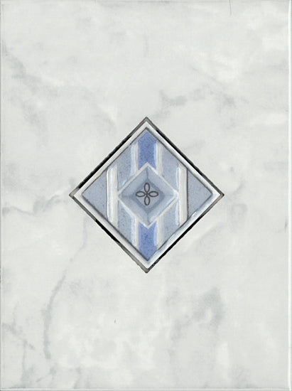 OLYMPIA TILE + STONE - Alba Series - Glazed Wall Tile - 6" x 8" - Blue - Insert