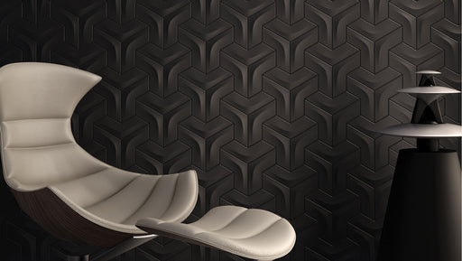 OLYMPIA TILE + STONE - Arc Series - Glazed Wall Tile - 5" x 12" - Carbon Black