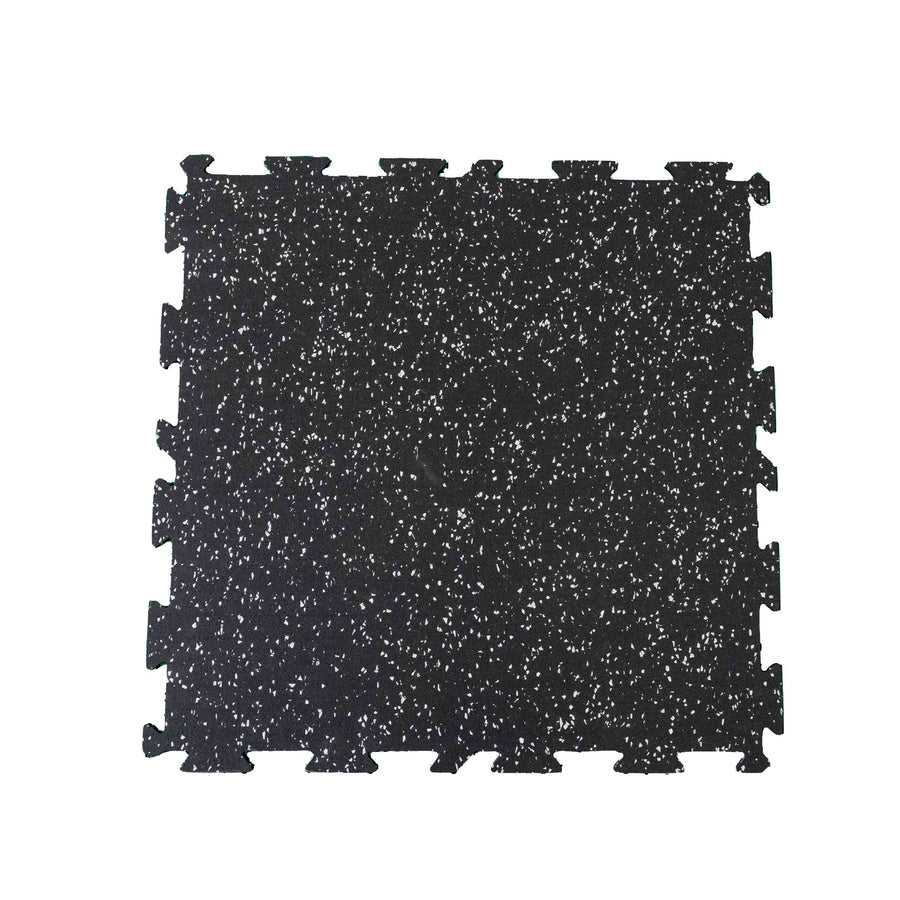 ARMOUR RUBBER - 8MM Designer Series Interlocking Fitness Tiles - 24"x24" - 50% Grey