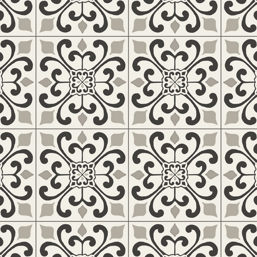 Armstrong Alterna - Vinyl Sheet - Amador Medallion - Progressions Collection - Heirloom Gray