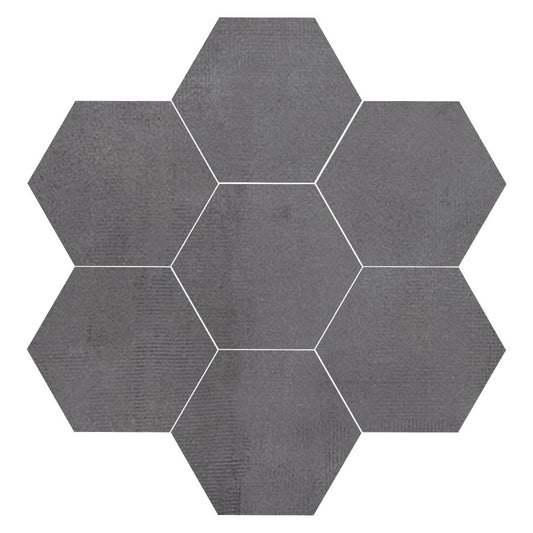 IMAC Stone - Soho Series - Graphite Natural Hexagon Mosaic - 12" x 12"
