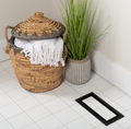 Fittes - Framed Floor Vent Lite Matte Black 3" x 10"