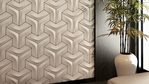 OLYMPIA TILE + STONE - Arc Series - Glazed Wall Tile - 5" x 12" - Dove Cream