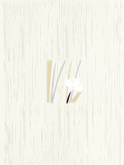 OLYMPIA TILE + STONE - BAMBOO SERIES - GLAZED WALL TILE - 6" x 8" - BEIGE FLORAL - INSERT