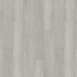 Gray wooden flooring with a parquet pattern